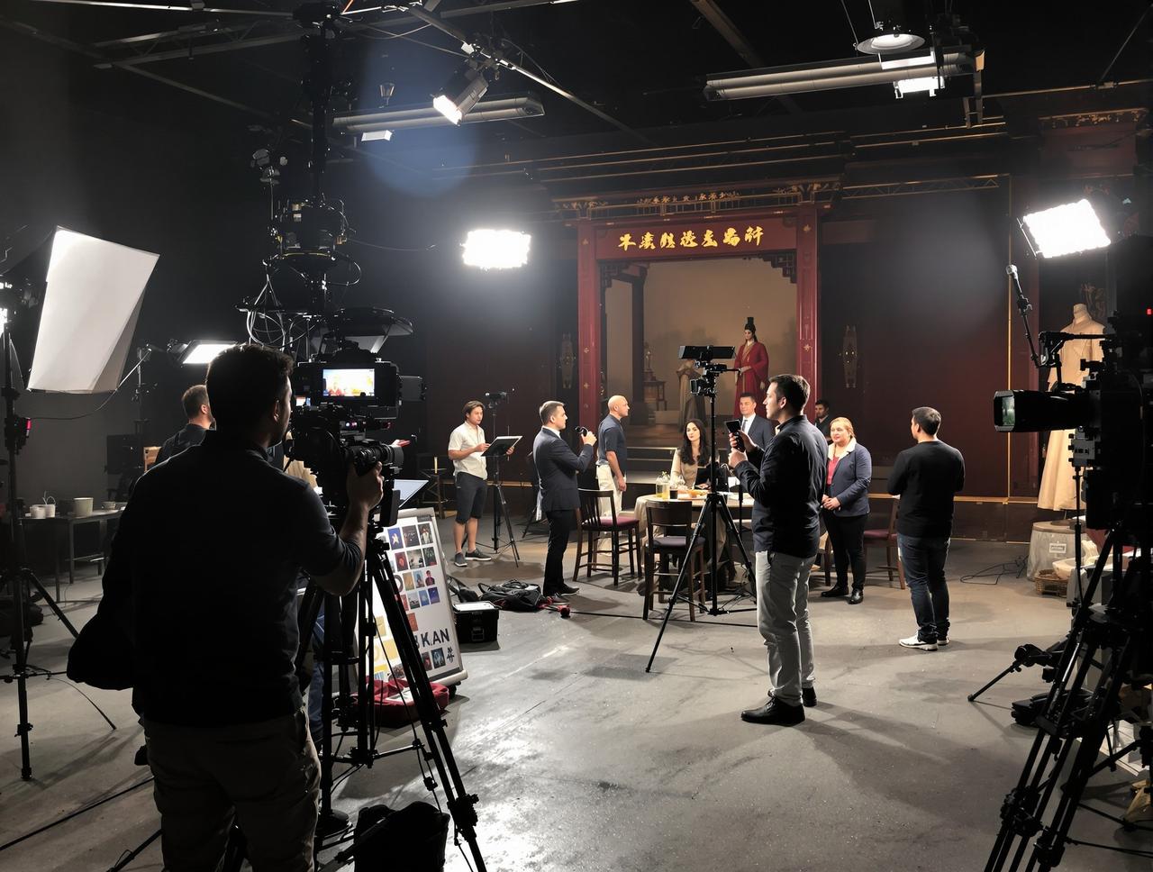 女神视频制作现场